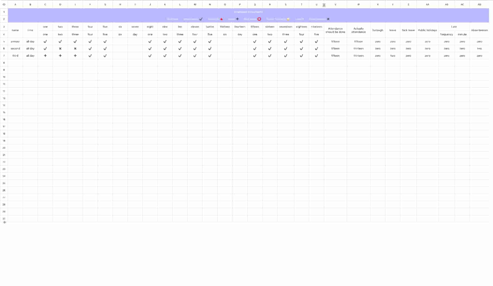 Attendance scheduling1